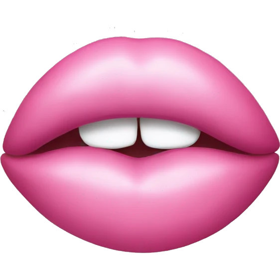 Pink kiss mark emoji