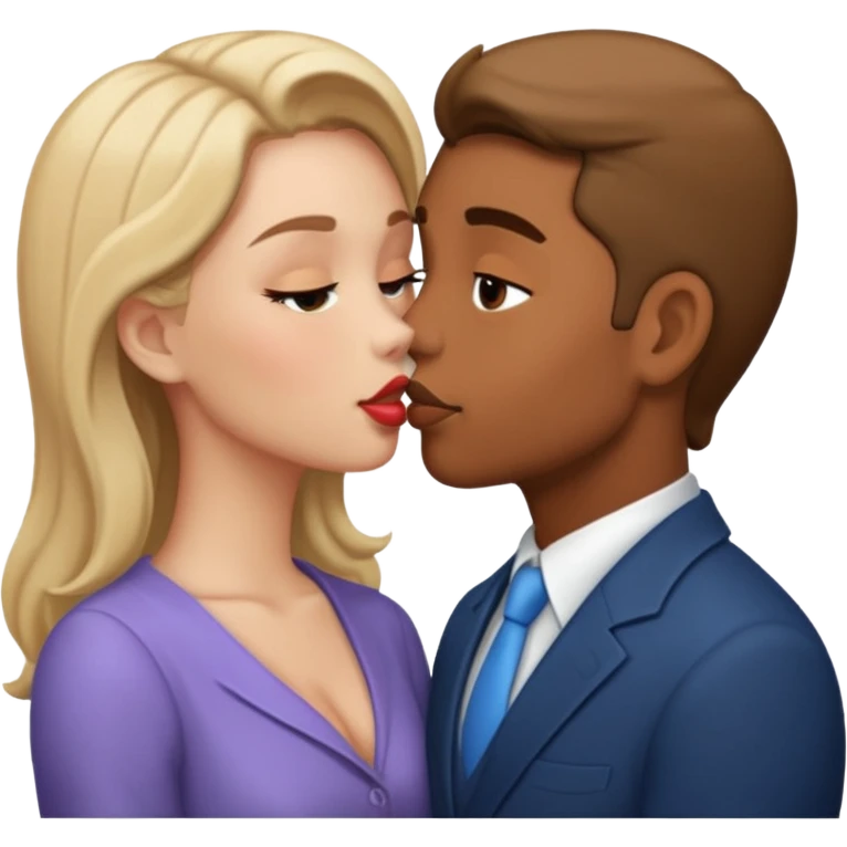 make them kiss, and they shall be dressed emoji