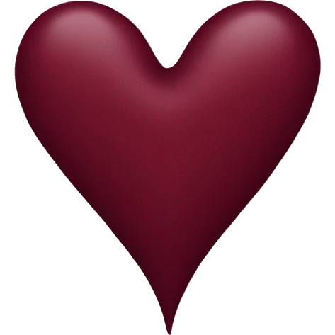 Burgundy heart emoji