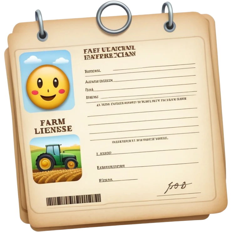 farm licence emoji
