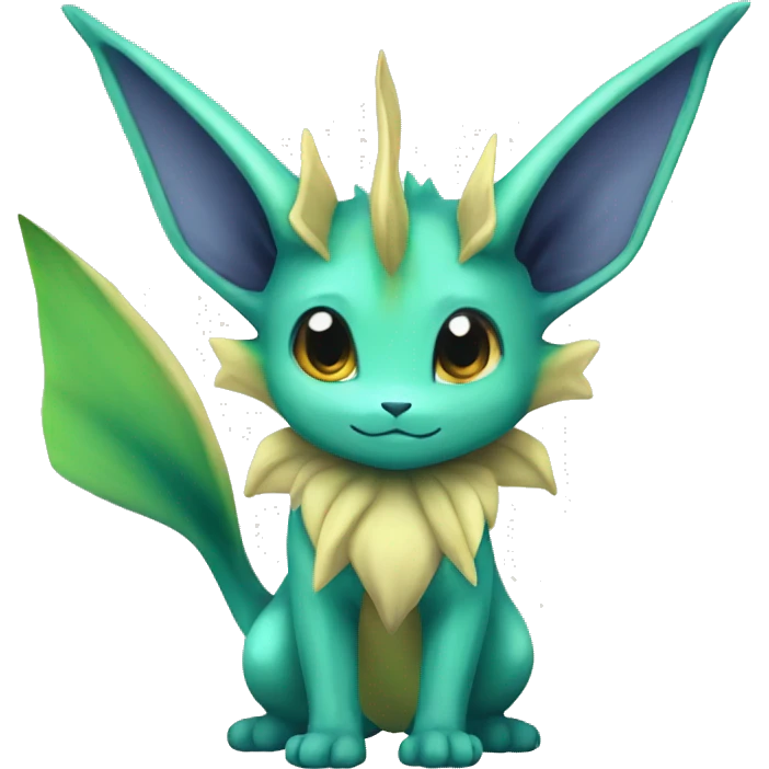 Vaporeon-Leafeon full body emoji