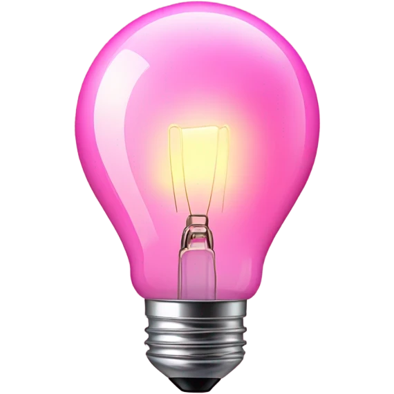 pink bulb emoji