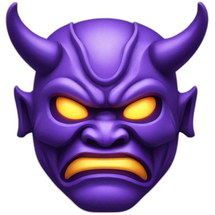 ultraviolet japanese oni mask emoji
