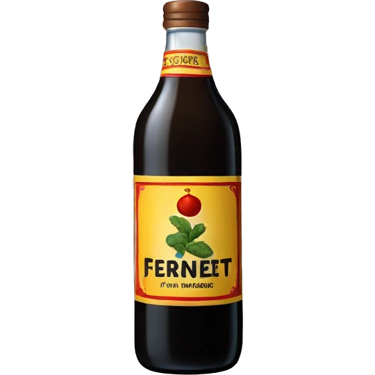 Bottle of fernet emoji