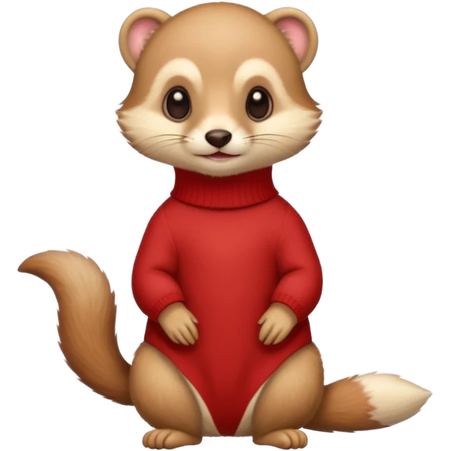 weasel with red pulloveer emoji