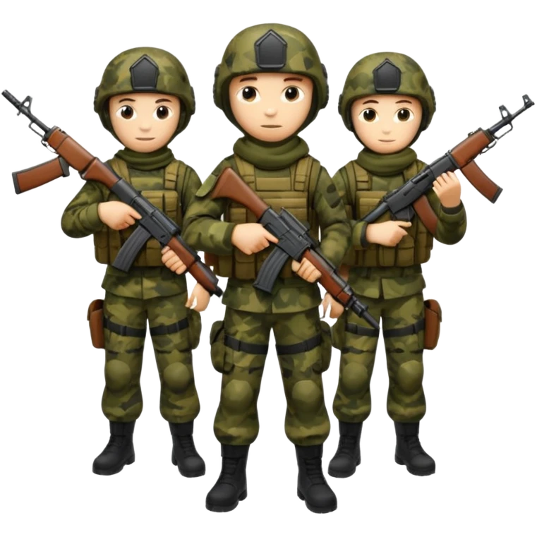 Forze speciali russe con la AK-47 emoji
