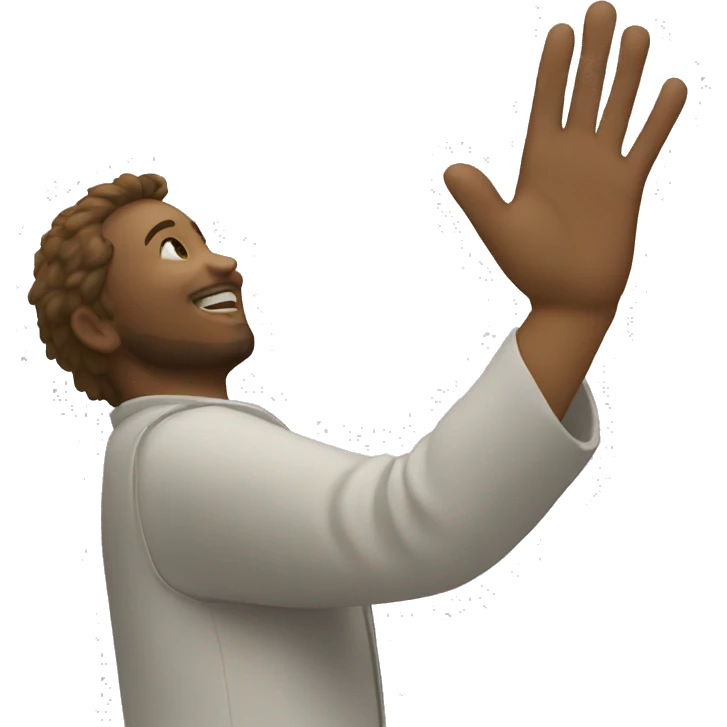 pray high five emoji