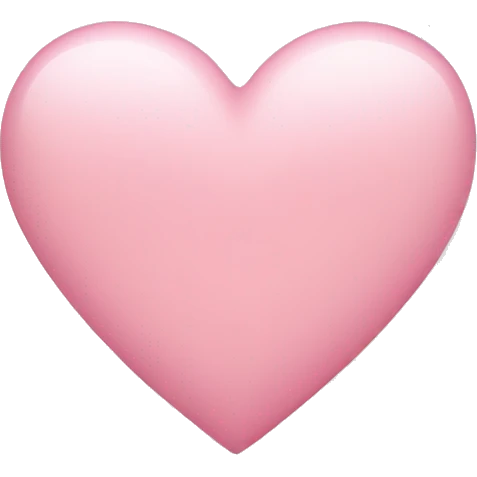light pink heart emoji