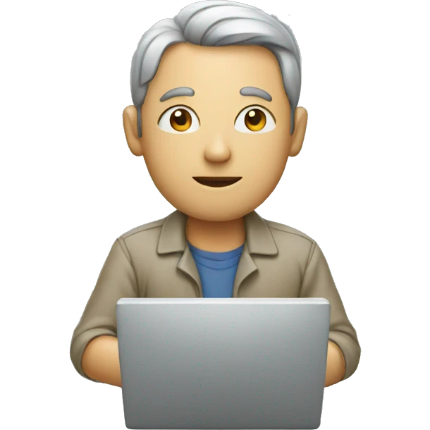 a computing man emoji