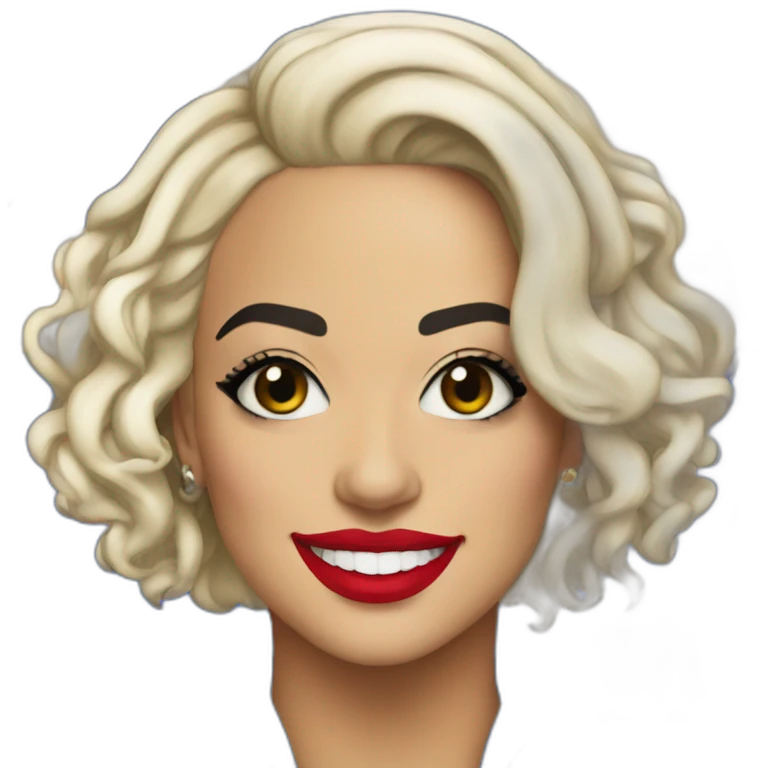 Rita ora smiling with kosovo flag emoji