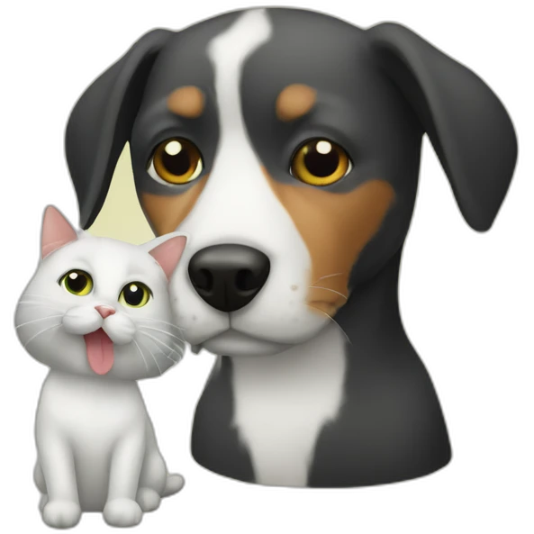 Dog cat weed emoji