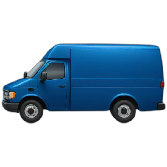 amazon dark blue delivery van emoji