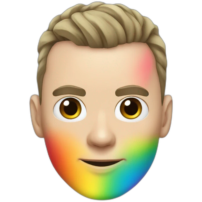 Jonathan Toews as a rainbow ninja emoji