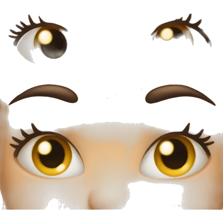 face has eyes with long eyelashes emoji
