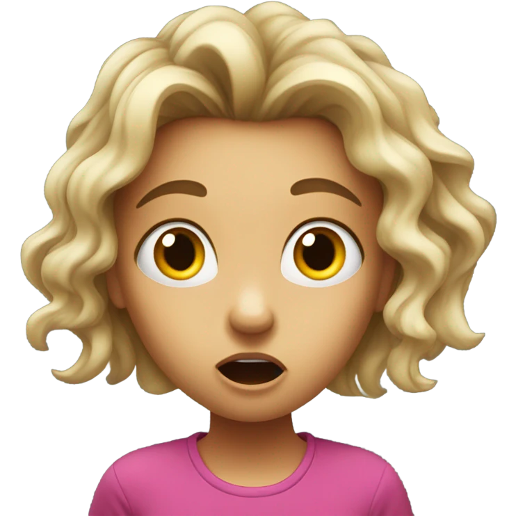 shocked little girl emoji