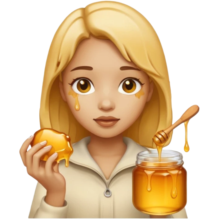 Honey and girl  emoji
