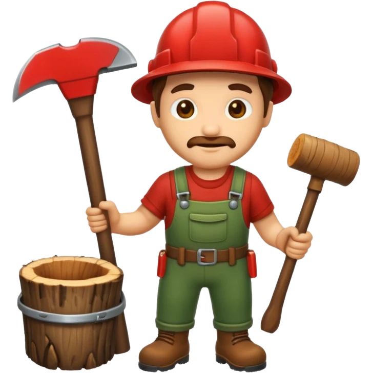 woodcutter emoji