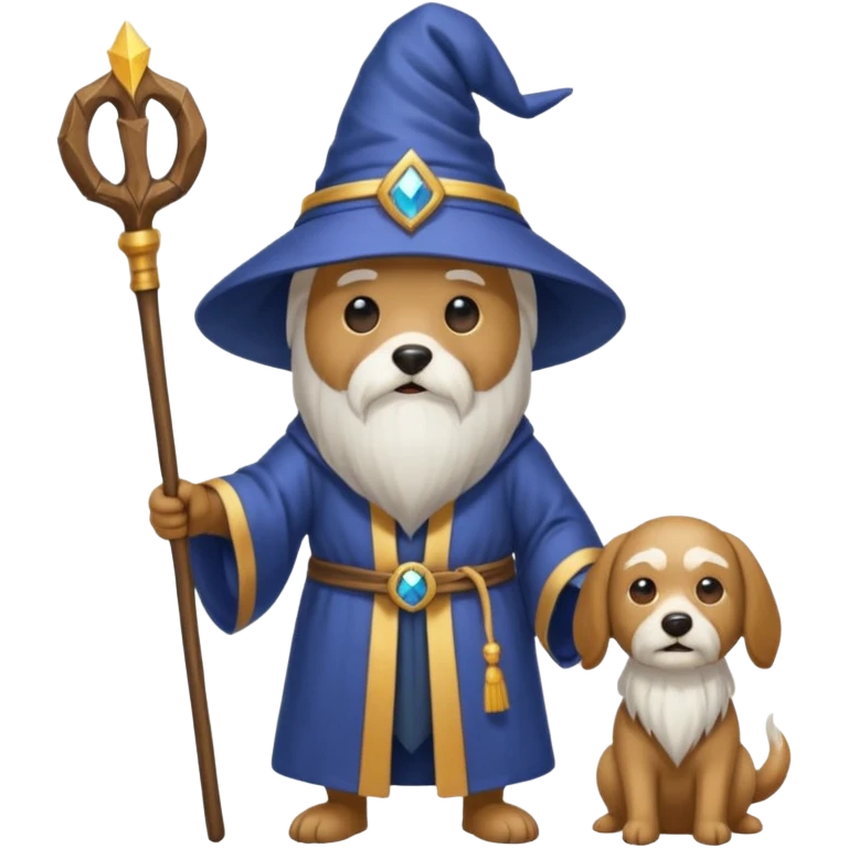 Dog wizard emoji