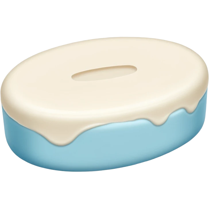 oval white soap emoji