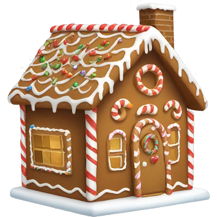 gingerbread house emoji