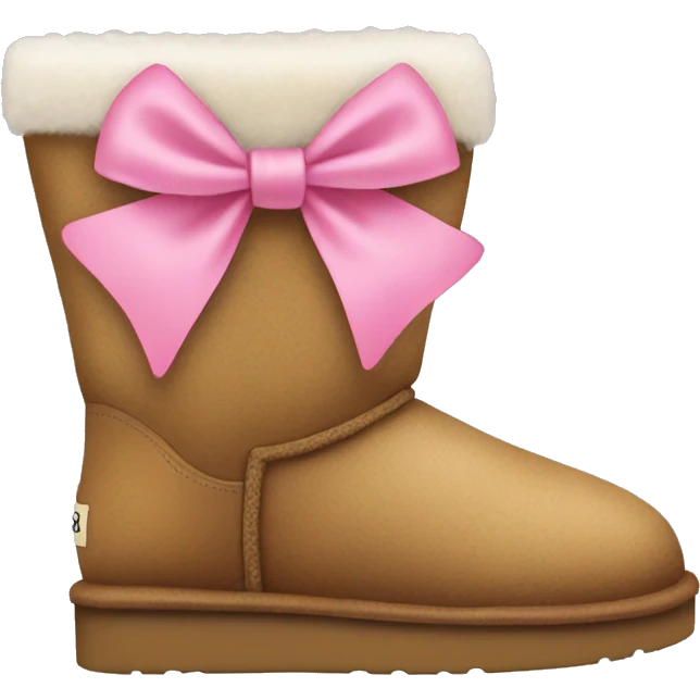 Ugg with pink bows in the back emoji