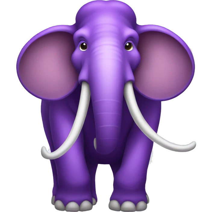 a purple mammoth emoji