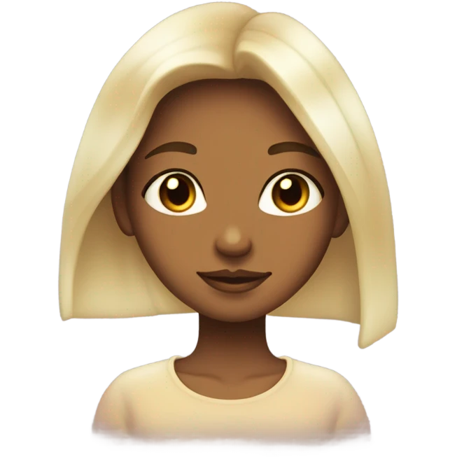 tan girl, aura, iridescent, mystical, shiny, holographic  emoji