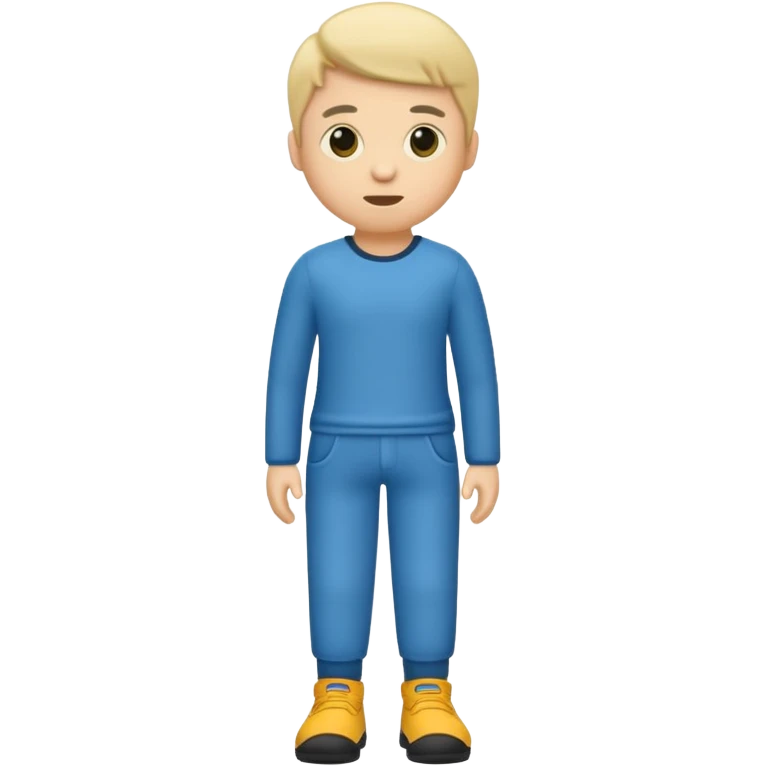 A little guy with no limbs but legs with pants emoji