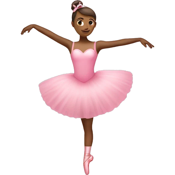 pink heart and ballet girl emoji