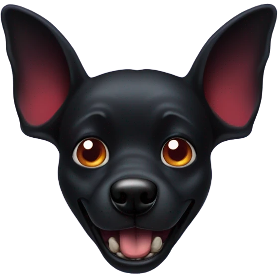 Mickey Mouse black dog vampire emoji