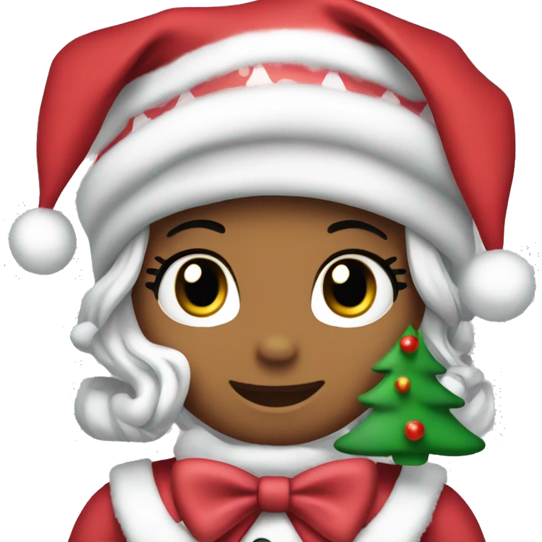 Hello kitty christmas emoji