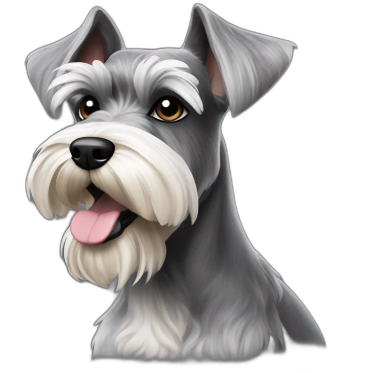 Schnauzer rockstyle emoji