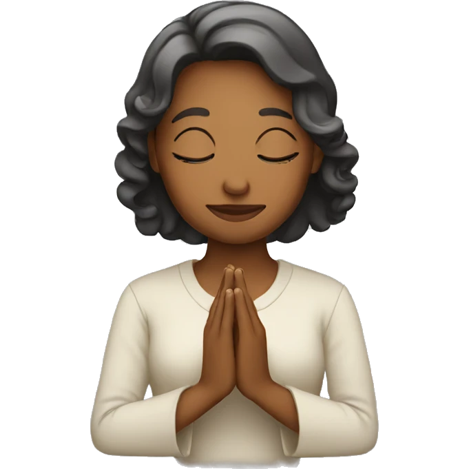 woman praying emoji