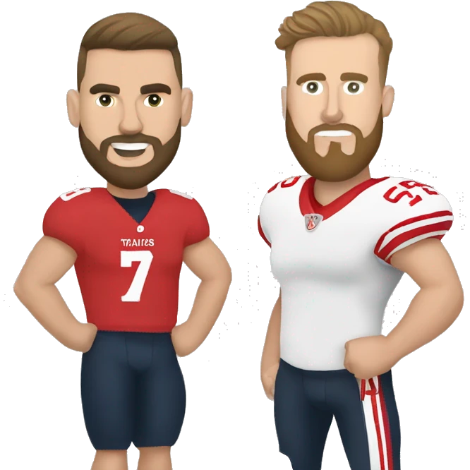 Taylor Swift and Travis Kelce emoji