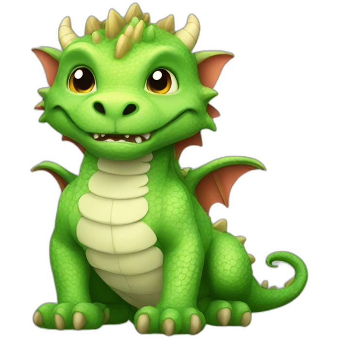 dragon cute fluffy emoji
