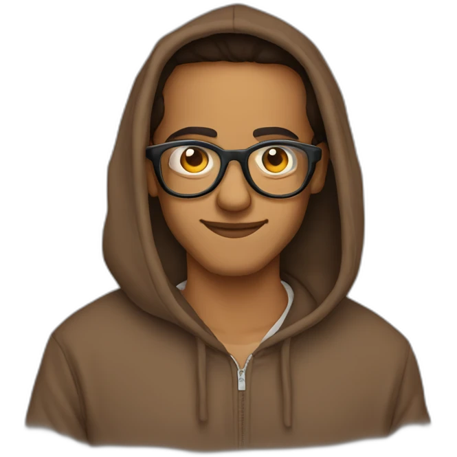 ugly-brown-moroccan-person-glasses-hoodie emoji