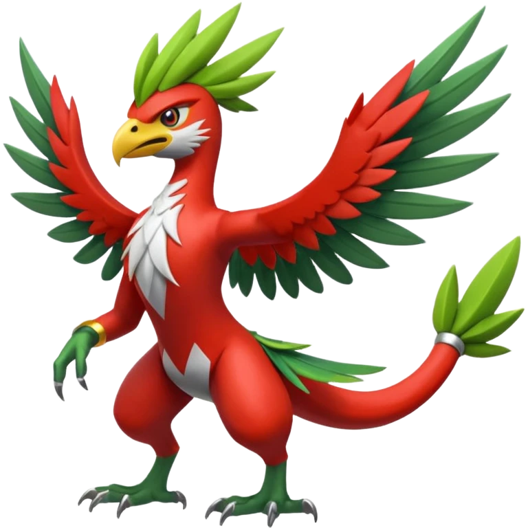 Blaziken-Sceptile-Hawlucha-fusion emoji
