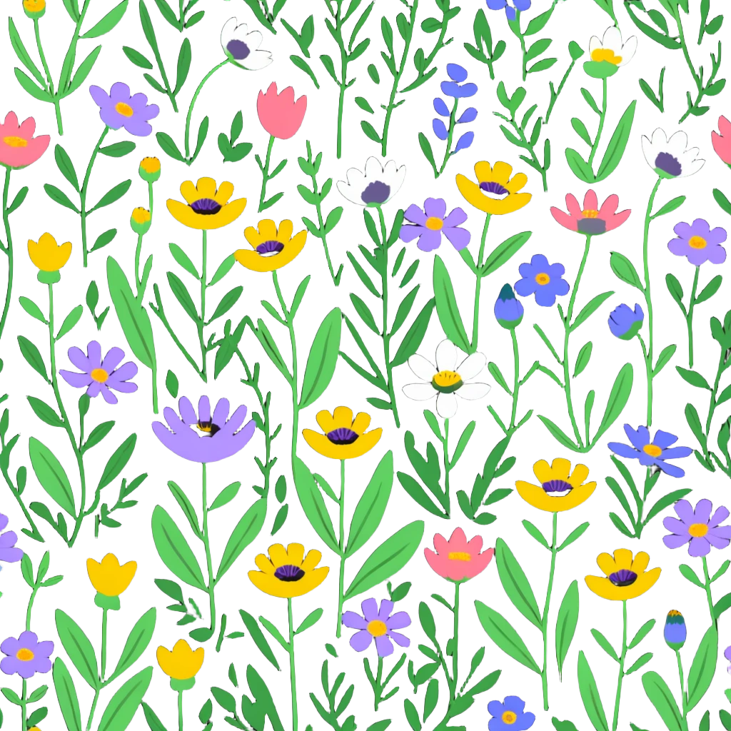 wildflowers field daisies and poppies emoji
