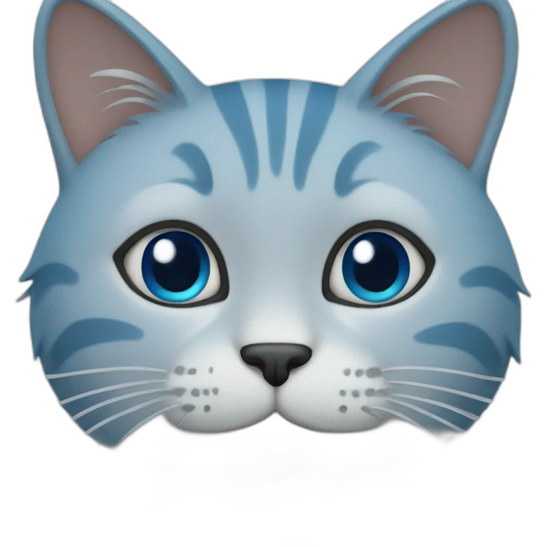 Blue cat emoji