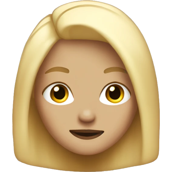 Cute rock girl with blond hair  emoji