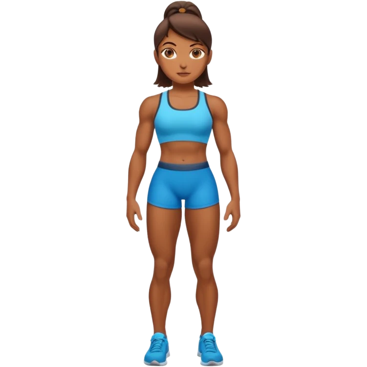 macho girl, full body emoji