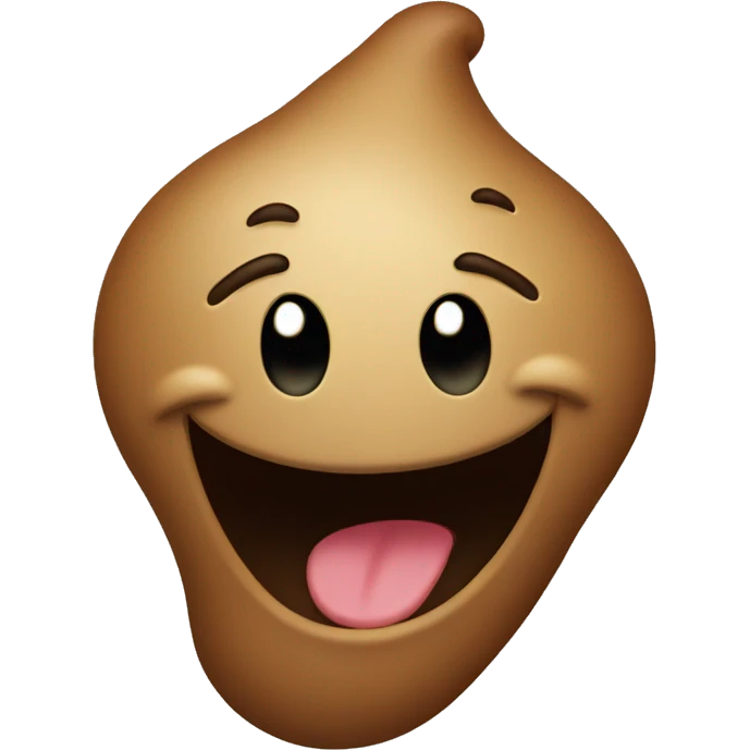 Laughing poop emoji