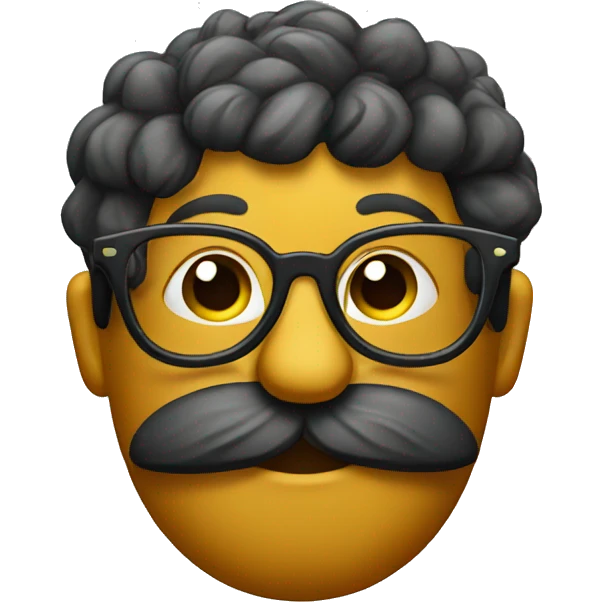a poo with glasses on emoji