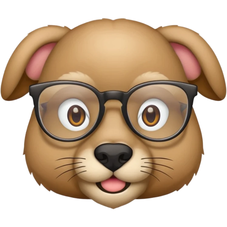 animal wtih glasses emoji
