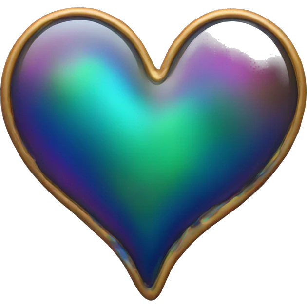oil slick heart  emoji
