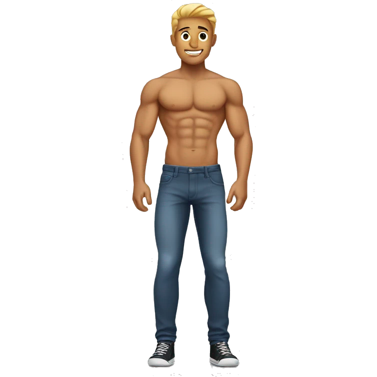 Guy with abs emoji