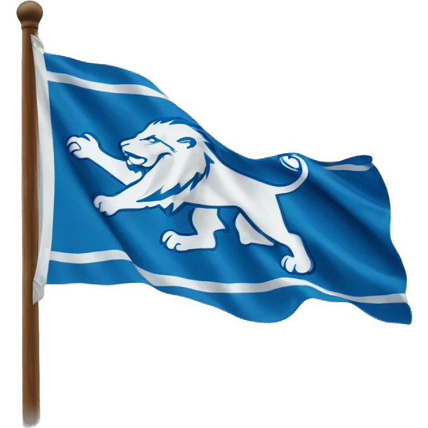 Detroit Lions flag emoji