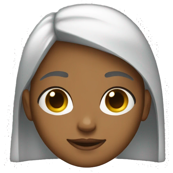 Girl with straight Jaír  emoji