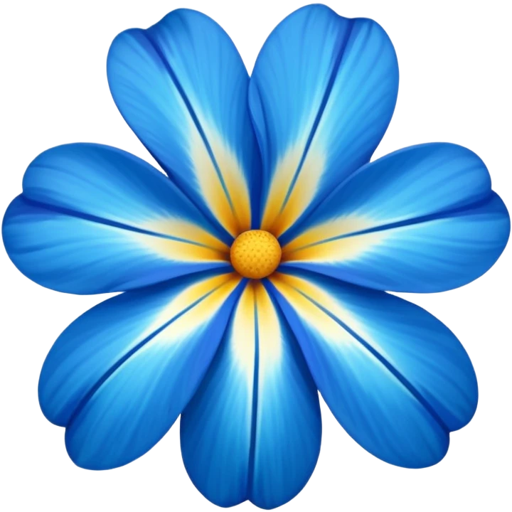 aestetic hawaian flower blue emoji