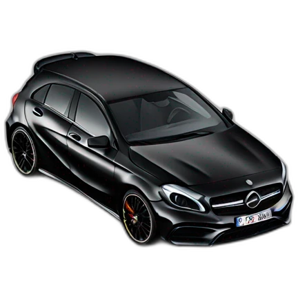 Mercedes a45 black phase 1 edition 1 emoji